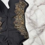 MiracleSuit  Temptation One Piece Cappadocia Black Gold Size 12 Underwire Slim Photo 1