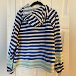 Hunter for Target Blue Stripe Half Zip Pullover with Hood, Size Extra Largre Photo 9