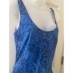 Jones Wear Dress Multiplayer Ruffled Blue Sleeveless Maxi Dress sz 10 hippie Photo 1