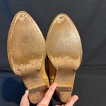 Zodiac Vintage  USA Embroidered Tan Western Cowgirl Knee High Boots size 7 Photo 6