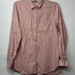 Old Navy  Women’s Button Up Shirt Large Light Pink Long Sleeve Casual Top Photo 0