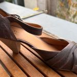 The Twins Vintage Style Brown Leather Mary Jane Pumps Ankle Strap Heels Size 41 Photo 4