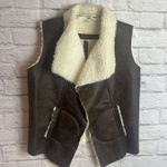 Sonoma Women’s NWT Faux Leather Shearling Rustic Chic Vest Size Large Photo 6