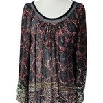 Plenty By Tracy Reese  Multicolor Sheer Bohemian Blouse Women Size XS | 18-12 Photo 0