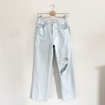 Levi's Levi’s Premium Ribcage Straight Ankle Light Wash High Rise Distressed Jeans Photo 2