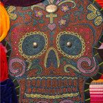 Skull Boot Rugs Handmade Embroidered Beaded Handbag Purse Bohemian Uniqu… Yellow Photo 4