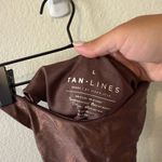 TAN + Lines by Sivan Ayla Chocolate Brown Shimmery Bikini Set M/L Summer Vacay Size M Photo 5