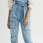 Free People  Denim Jumpsuit Photo 0