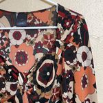 Retro Boho Floral Print 70s style top size XL Photo 4