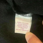 Embroidered Birds Floral Artisanal Zip Up Hoodie size Medium Black Photo 10