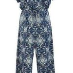 Style & Co  Medium Jumpsuit Floral Surplice V-Neck Dolman Sleeve Stretch Multi Photo 0