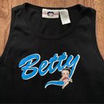 Betty Boop Vintage authentic graphic black cotton tank top Photo 1