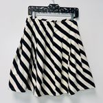 Outback Red Women’s Black/ Cream White Pleated Striped Layered Circle Skirt Size XS Photo 4