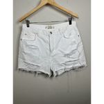 Free People Women's Maggie Mid-Rise Jean Shorts In Optic White Size 29 NEW Denim Photo 1