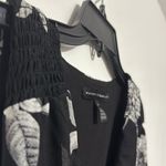 White House | Black Market floral covered button mesh bodysuit Photo 4