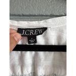 J.Crew Women's V-Neck Tie Top in Cotton-Blend Dobby size S in White Bohemian Photo 2