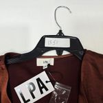 LPA Criss Cross Blouse in Cherry Brown XXS Photo 11