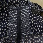Reformation Navy Floral jumpsuit Size 6 Photo 4