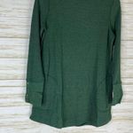 J.Jill  Green Waffle Knit Long Sleeve Top Photo 2