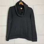 J.Crew  Funnelneck Heather Gray Cowl Sweatshirt. Size XSMALL. EUC Photo 5