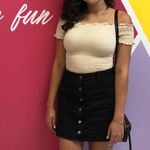 Black denim Skirt Size M Photo 0