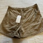 Tencel Basketball Shorts Tan Size M Photo 2