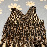 Soma  Black and Cream Diamond Maxi Dress Photo 3