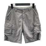 REI Cargo Hiking Outdoor Shorts Womens 4 Nylon Gray Pockets Photo 0