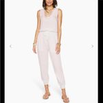 Ramy Brook NEW! Powder Pink Ray Jumpsuit Fringe Neckline Ankle Cuffs Size XS Photo 2
