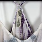 Free People Alligator Tie Dye Beauty Beaded Ruffle Tank Top Women’s Small Y2K Photo 1