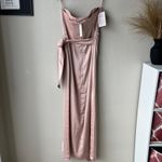 NEW‎ V. Chapman Dress June Rose Pink Satin Strapless Corset Maxi Gown Size 12 Photo 8