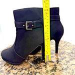 Top Moda  George-15 Side Zip Ankle Strap Buckle Stiletto Heel Nubuck Ankle Boots Photo 12