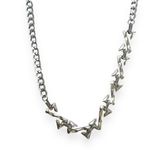 Link Chain Necklace for Men Women Streetwear Punk Hip Hop Unisex Style Silver Photo 0