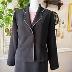 Sag Harbor Vintage Y2K Sz 6P Blazer Dress Micro Polka Dot Office Siren Pink Bow Ruffle Suit Photo 1