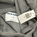 Old Navy NEW  Grey Waffle Knit Hooded Sweater Holiday Cabincore Cozy Unisex M Photo 5