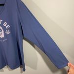 Life is Good  Women Blue Yeti "Yet It Be" V-neck L/S Tee Size XL Photo 7