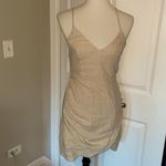 Urban Outfitters Most Stunning Light Tan  Deep V Neck Dress Photo 1