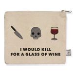 NWT kill for a glass of wine emoji pouch/clutch Photo 0