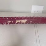 Justin  Magenta & Silver Braided Leather Belt Sz 32 Photo 5