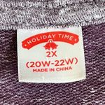 Holiday Time Flannels Snow Fireside Coffee Sweatshirt 2X (20W-22W) Photo 4