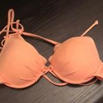 Victoria's Secret Victoria’s Secret 34B Peach Ruffle Bikini Top Photo 2