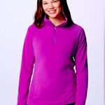 Columbia Artic Air Fleece 1/4 Zip Fleece Top Magenta Size M NWT Photo 1
