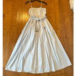 A New Day NWT blue striped tank midi dress with belt 6 Photo 11