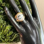 Gold and silver ring with a touch of vintage charm ring Size 8 Photo 0