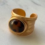 Elegant Gold and Brown Women's Ring Photo 2