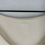 Avenue  Your Tee Cream Graphic‎ with 'Namaste' Print V-Neck Stretch Knit 22/24 Photo 1