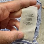 Wilfred  Free Relaxed Cotton Button Front Shirt Longsleeve Striped Blue Coastal M Photo 10