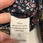 Marie Oliver  100% SILK LENNON BLOUSE MYSTIC ART MEDIUM BLACK Photo 3