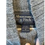 Abercrombie & Fitch Abercrombie Women’s Fisherman Wool Gray Ribbed Boxy Turtleneck Sweater Photo 2