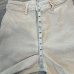 ZARA Marine Straight Womens Jones Ivory, High Rise, Raw Hem, Wide Leg A13 Photo 7